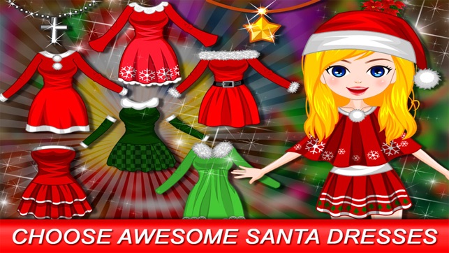 Christmas Makeup, Dressup Girl Game(圖2)-速報App