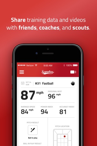 SCOUTEE Baseball Radar Gun screenshot 4