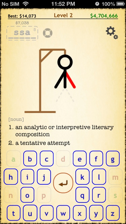 Play Dictionary with Hangman