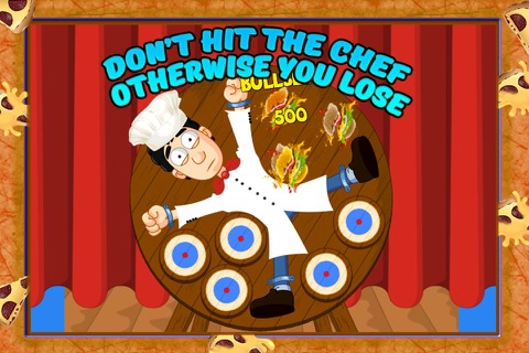 Pizza Dart Wheel Attack – Aim at target & hit it screenshot 2