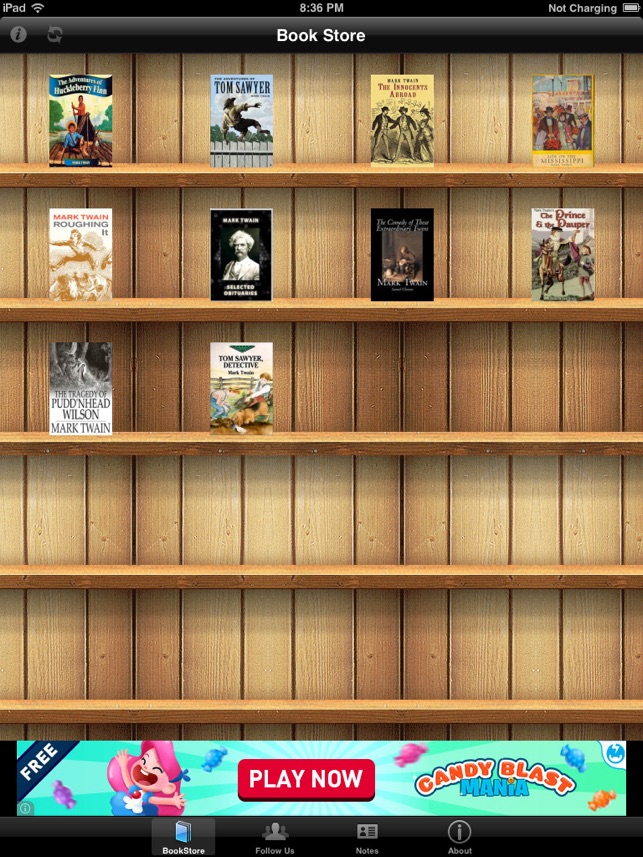 Mark Twain Book Collection for iPad(圖2)-速報App