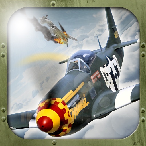 Ace Wars - Vintage WWII Aircraft - Aerial Combat Icon