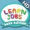 ABC Baby Learn Jobs – Boys Edition - 3 in 1 Game for Preschool Kids – Memorize Names of Professions and Occupations