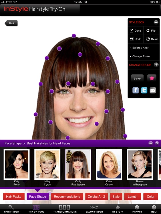 InStyle Hairstyle Try-On