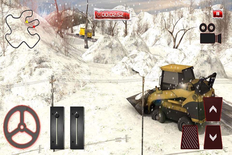 Snow Plow Rescue Truck Driving 3D Simulator screenshot 2