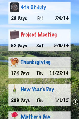 Holiday Countdown LITE - w/Recurring Calendar Events screenshot 4