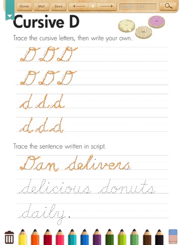 Cursive Writing:Letters Worksheets screenshot 2