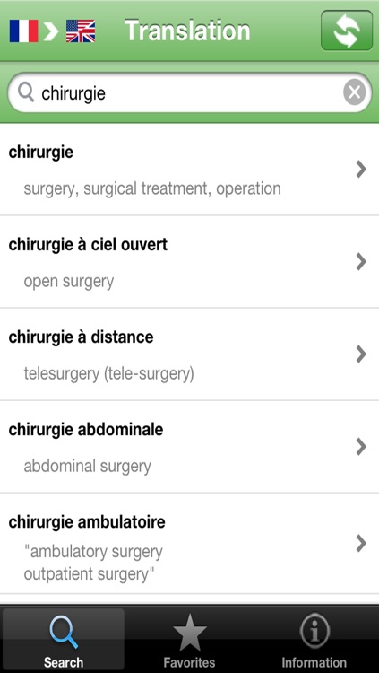 Dictionary of Medicine - English-French/French-English