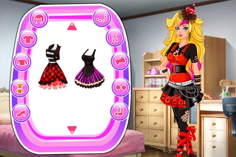 Girl Go Punk, Dress Up Game screenshot 2