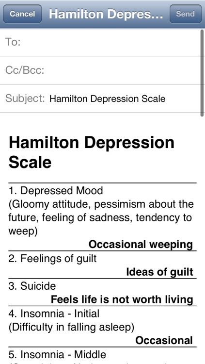 Hamilton Depression Scale Lite screenshot-4