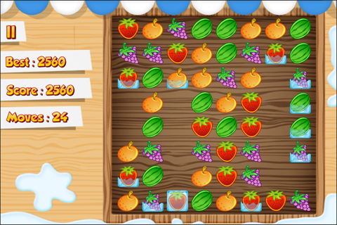 Frozen Fruit Match 3 screenshot 4