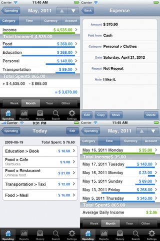 MoneyBook Lite screenshot 3