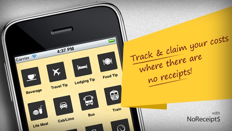 Easy expense track - NoReceipt$ Lite