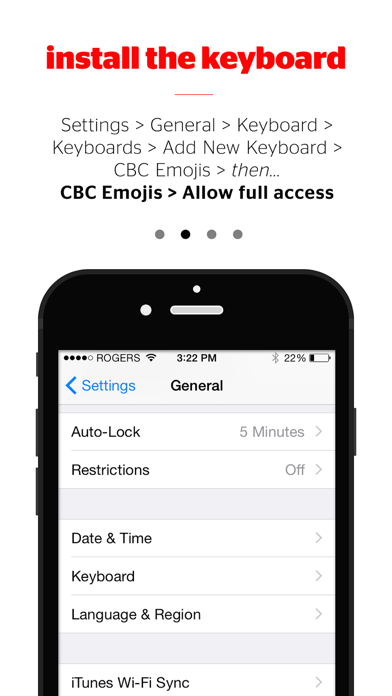 How to cancel & delete CBC Emojis from iphone & ipad 2