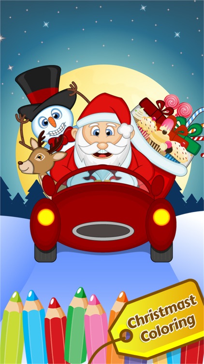 Christmast Colorbook Educational Coloring Game for Kids