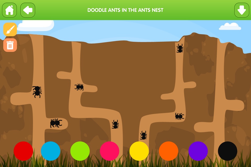 Doodle Fun Bugs - Draw & Play Paint Scribble Sketch & Color Creative Adventure Game for Kids Boys and Girls Explorers: Preschool Kindergarten Grade 1 2 3 and 4 screenshot 3