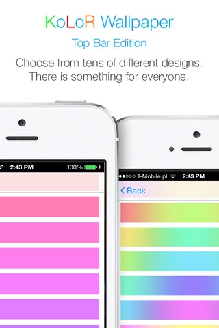 KoLoR Wallpaper : Top Bar Edition - Create Wallpapers with Colorful Top Bar screenshot 2