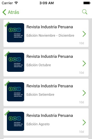 Revista SNI screenshot 3