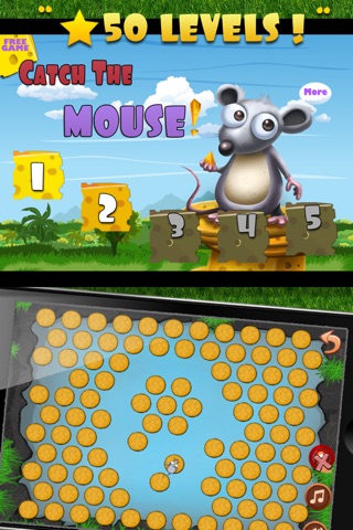 Catch the Mouse:  A Free Tap Strategy Board Game for Cool Kids screenshot 2