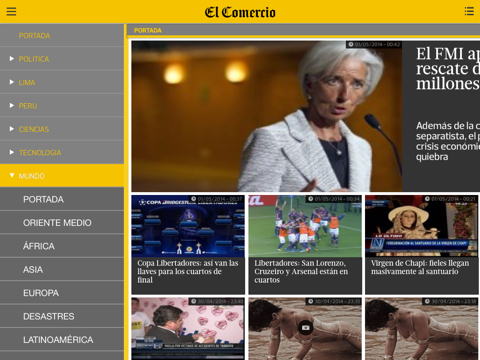 El Comercio Perú para iPad screenshot 2