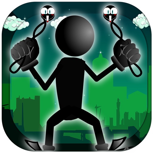 Slingshot Stickman Rope Flick icon