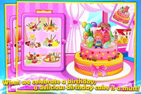 Baby Game-Birthday cake decoration 1 screenshot 3