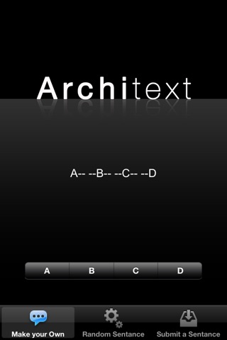 ArchiText - sentence generator screenshot 2