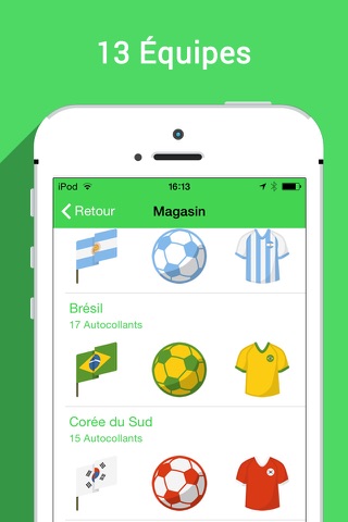 Cup Camera Pro - Collage Photo Editor with stickers of Brazil, USA and others soccer teams of the world screenshot 4