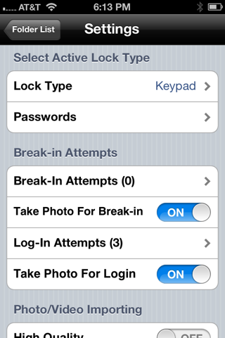 Private Folder For Photos, Videos, Bookmarks, Contacts, and Notes screenshot 4