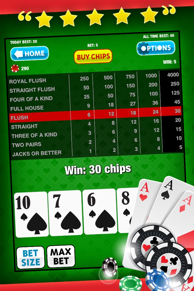 Video Poker Free Game: King of the Cards! for iPad and iPhone Casino Apps screenshot 3