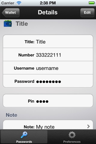 ES Password Lite screenshot 3