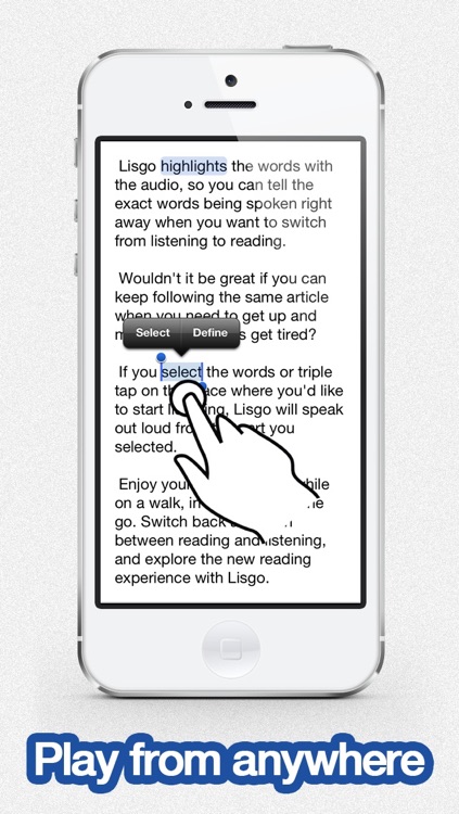 Listen to Pocket - Lisgo is the text to speech app for the web screenshot-3