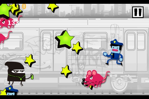 A Subway Police Chase Run Racing - Free Game screenshot 2