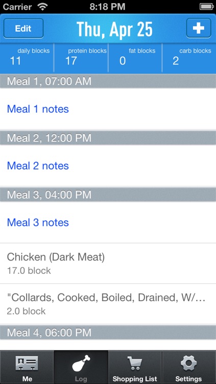 Food RX (Free)- Paleo & zone diet app screenshot-3