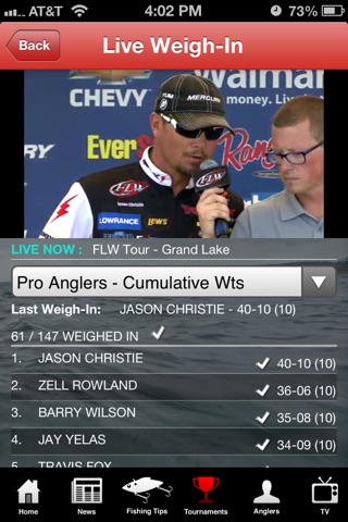 FLW Tournament Bass Fishing screenshot 2