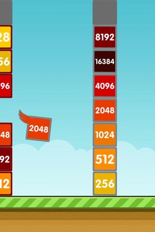 Flappy 2048 - Flap your wings and Jump through the Tiles to reach 2048 Tile! screenshot 4