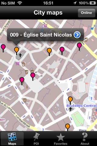 Brussels touristic audio guide (english audio) screenshot 2