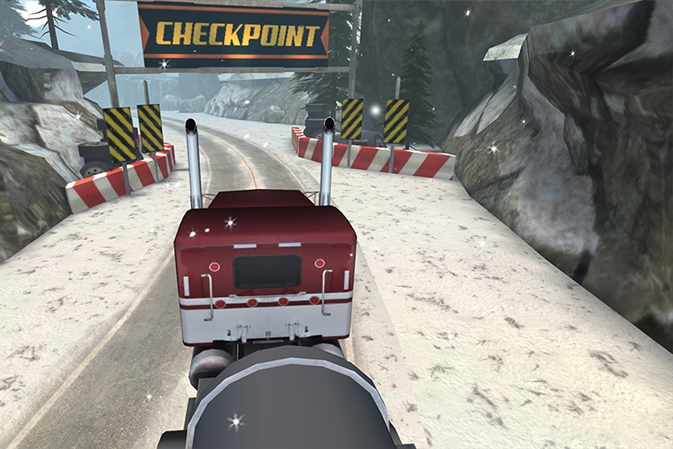 3D Semi Truck Ice Road Racing - eXtreme Nitro Boost Trucks Edition screenshot 3
