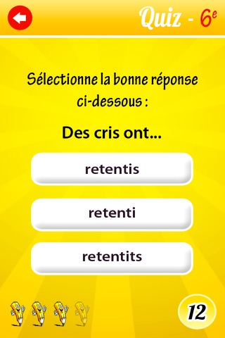 Jeu de Français 6ème – Cahier de vacances – test Quiz screenshot 2