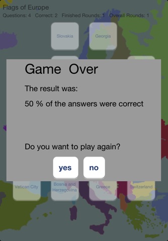 FlagQuiz Europe screenshot 3