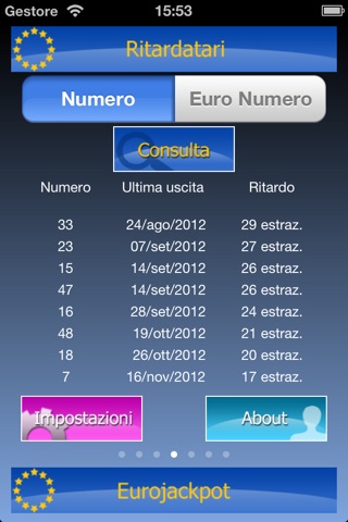 Numeri Fortunati Euro Jackpot screenshot 3