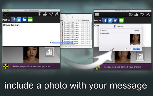 FREE OneStopPosting - send messages to multiple social netwo(圖4)-速報App