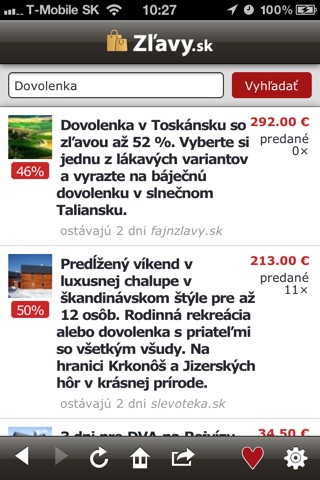 Zlavy.sk screenshot 3