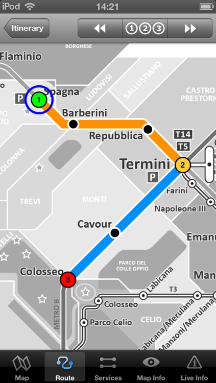 Rome Metro - Map and route planner by Zuti screenshot-3