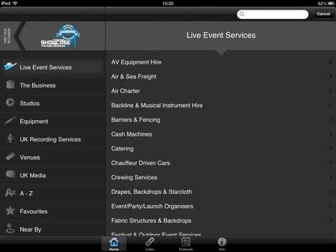 Showcase - The Music Business App HD screenshot 2