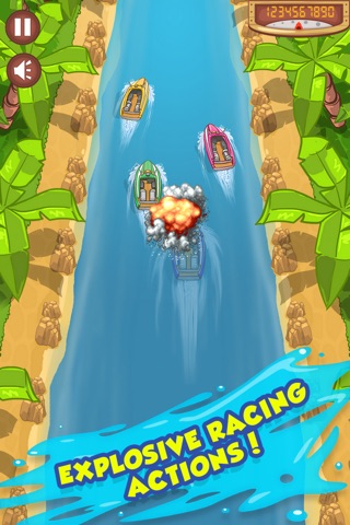 Power-boat Tropics Racer - A crazy fast boating race game for free! screenshot 4