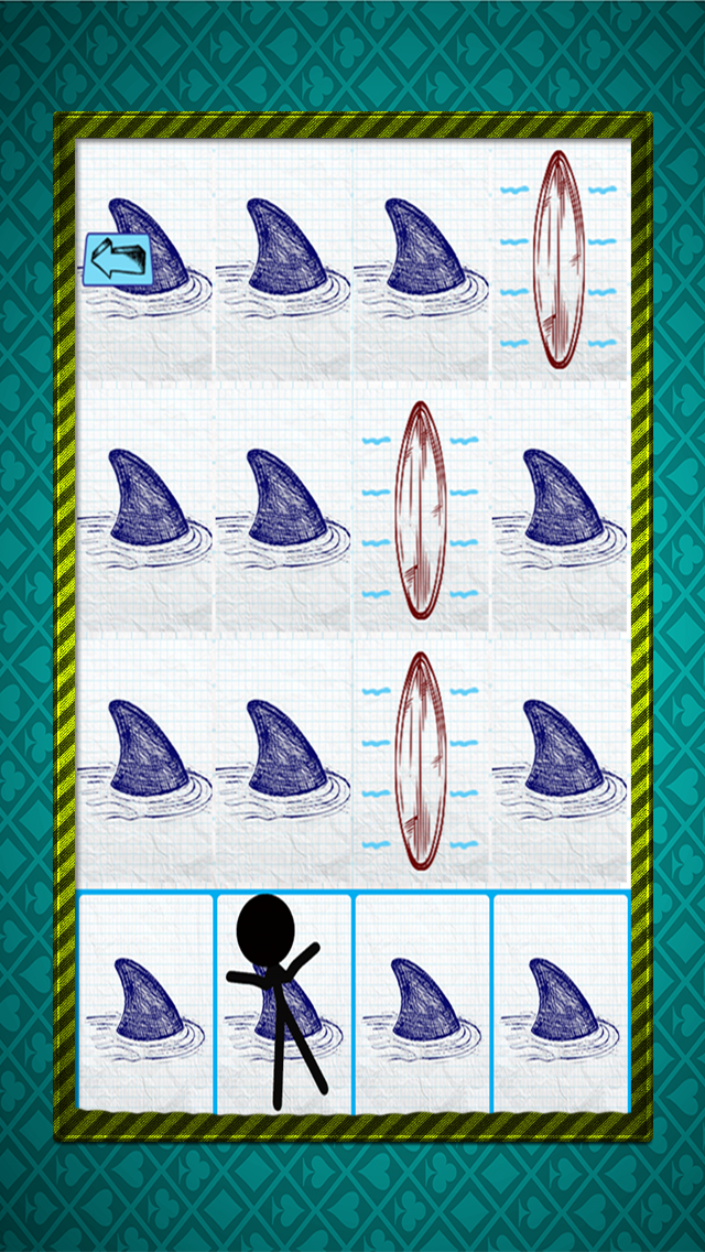 How to cancel & delete Stick-man Doodle Steps: Dont Step on The Shark Fins from iphone & ipad 2