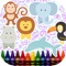 Baby Animals Coloring Book is a tool for coloring for the children