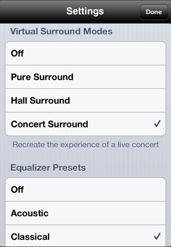 ConcertPlay - Music player with Surround Sound screenshot 3
