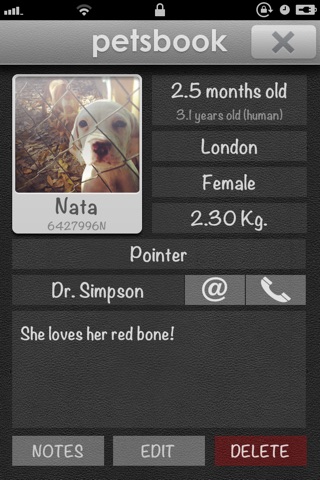 Petsbook screenshot 2